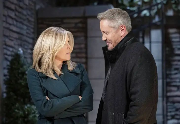 General Hospital: Jack Brennan (Charles Mesure) and Carly Spencer (Laura Wright)