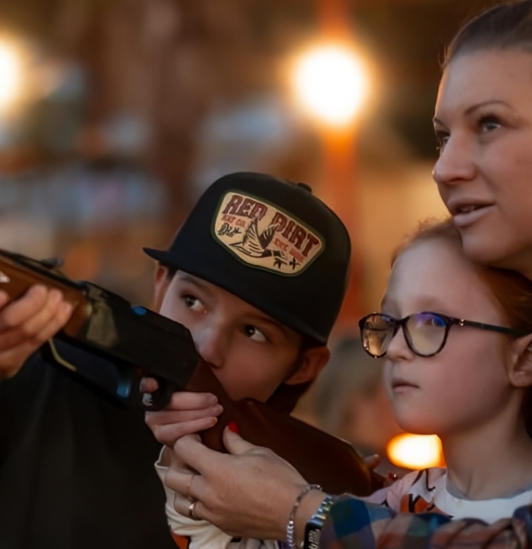 Hazel Busby Learning About Guns - Adam Busby - Instagram