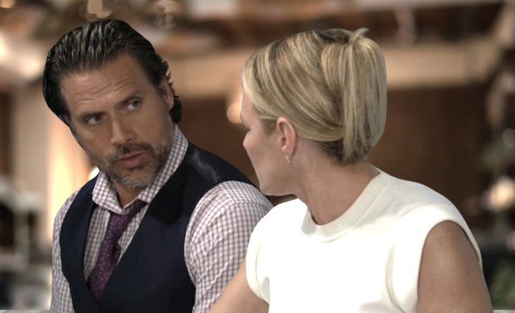 The Young and The Restless: Nick Newman (Joshua Morrow) and Sharon Newman (Sharon Case)