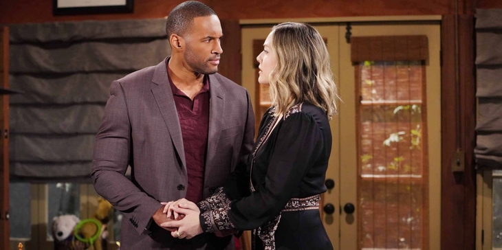 The Bold and The Beautiful: Hope Logan (Annika Noelle) saw Carter Walton (Lawrence Saint-Victor)