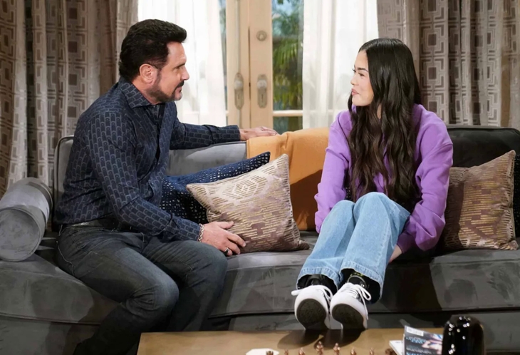 The Bold and The Beautiful: Bill Spencer (Don Diamont) and Luna Nozawa (Lisa Yamada)