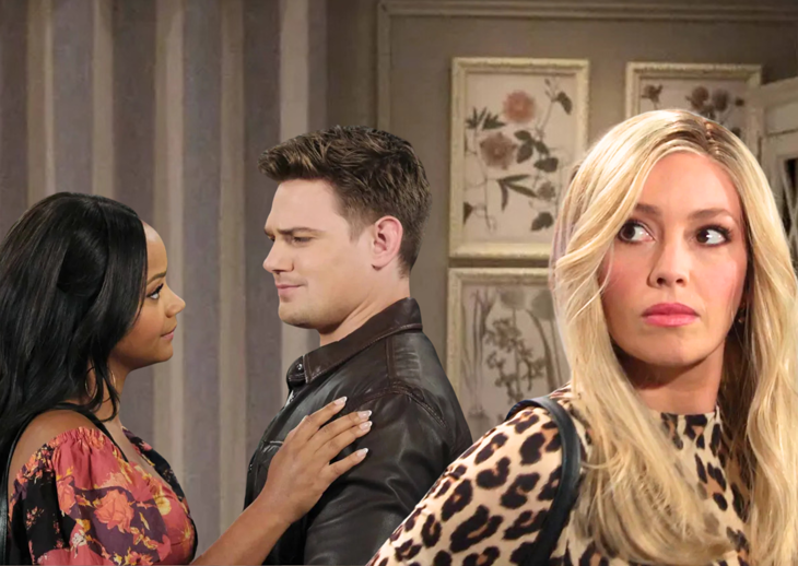 Days of Our Lives Spoilers: Theresa Donovan (Emily O’Brien) and Johnny Dimera (Carson Boatman) and Chanel Dupree (Raven Bowens)