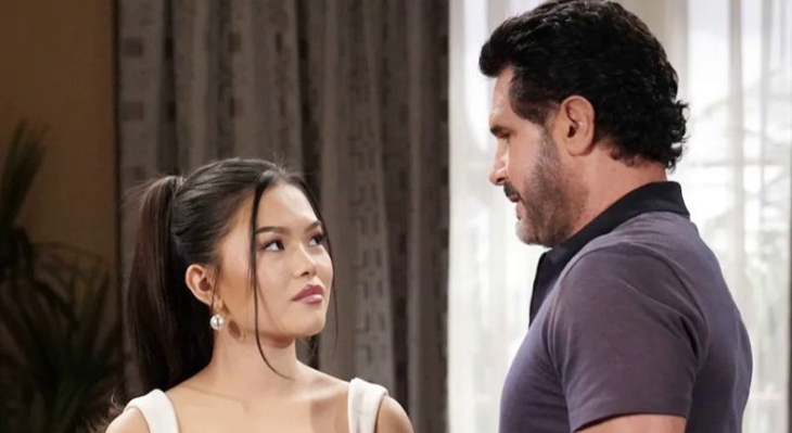 The Bold and The Beautiful: Bill Spencer (Don Diamont) and Luna Nozawa (Lisa Yamada)