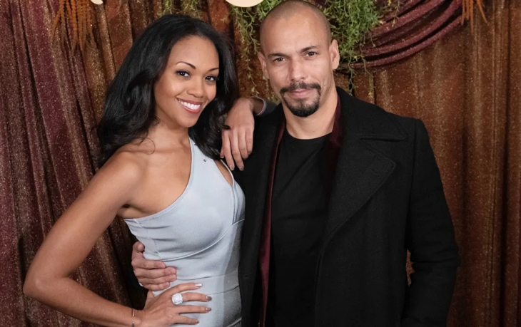The Young and The Restless: Bryton James (Devon Winters) and Mishael Morgan (Amanda Sinclair)