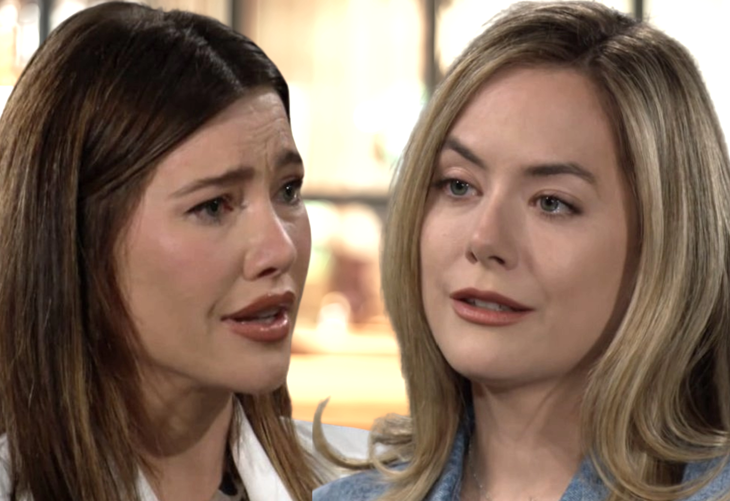 The Bold and The Beautiful: Steffy Forrester (Jacqueline MacInnes Wood) and Hope Logan (Annika Noelle)