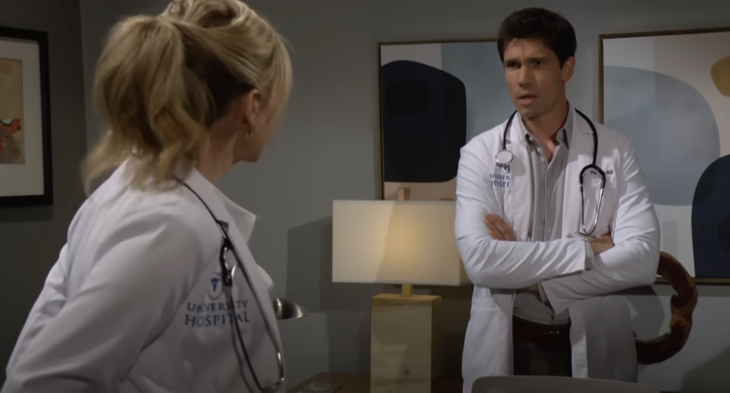 The Bold and The Beautiful: Dr John ‘Finn’ Finnegan (Tanner Novlan) and Dr Bridget Forrester (Ashley Jones)