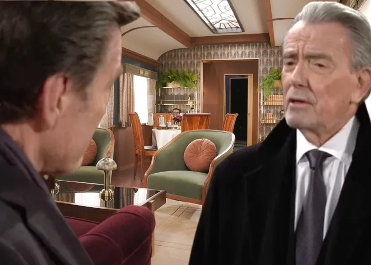 The Young and The Restless:Jack Abbott (Peter Bergman) and Victor Newman (Eric Braeden)