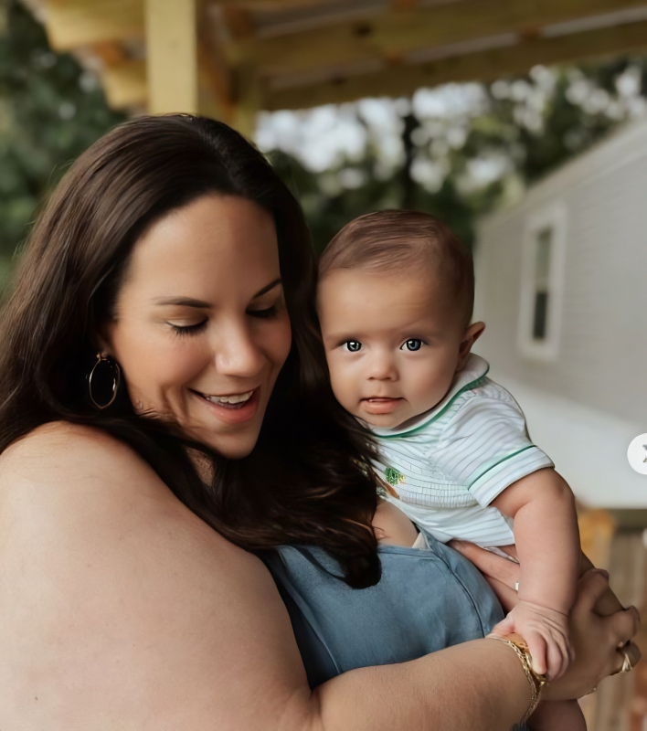 Whitney with a baby boy - Instagram
