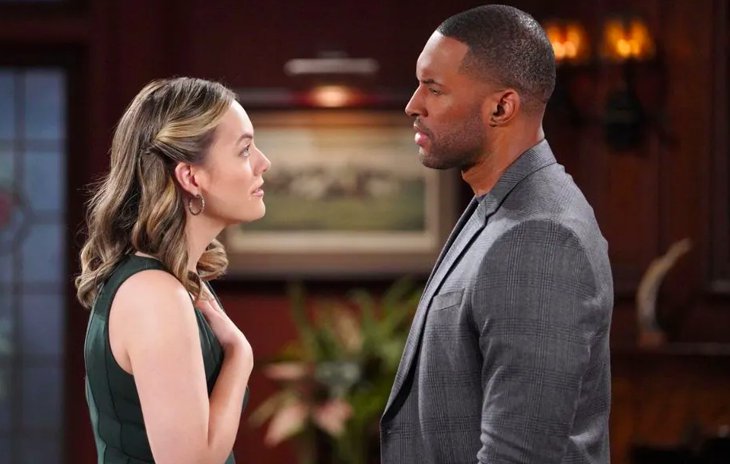 The Bold and The Beautiful: Hope Logan (Annika Noelle) and Carter Walton (Lawrence St. Victor)