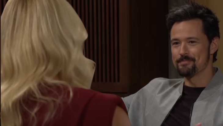 The Bold and The Beautiful: Brooke Logan (Katherine Kelly Lang) and Thomas Forrester (Matthew Atkinson),