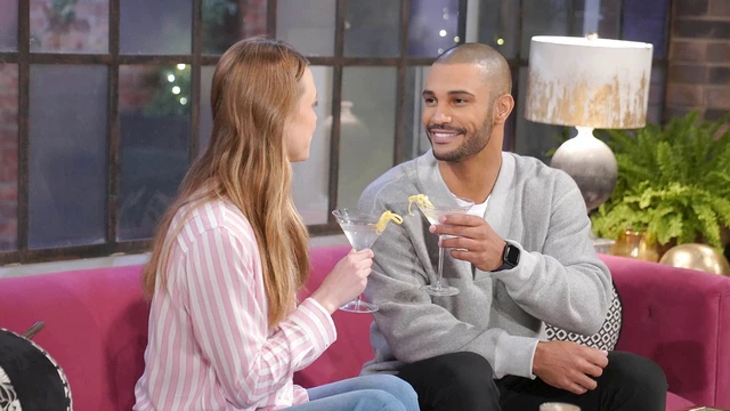 The Young and The Restless: Holden Novak (Nathan Owens) and Claire Newman (Haley Erin)