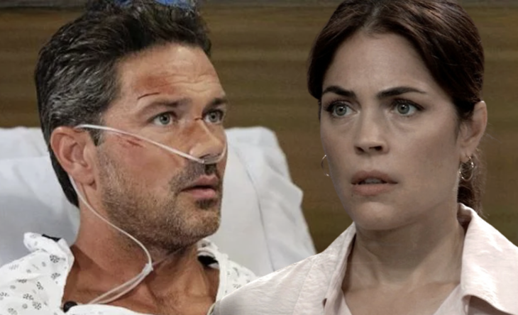 General Hospital: Britt Westbourne (Kelly Thiebaud) and Nathan West (Ryan Paevey)