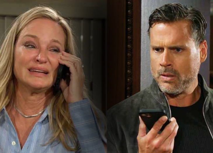 The Young and The Restless: Nick Newman (Joshua Morrow) and Sharon Collins (Sharon Case)