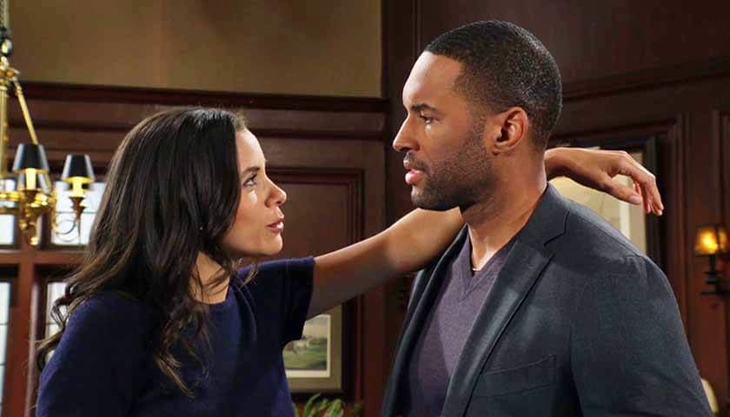 The Bold and The Beautiful: Carter Walton (Lawrence St Victor) and Daphne Rose (Murielle Hillaire)