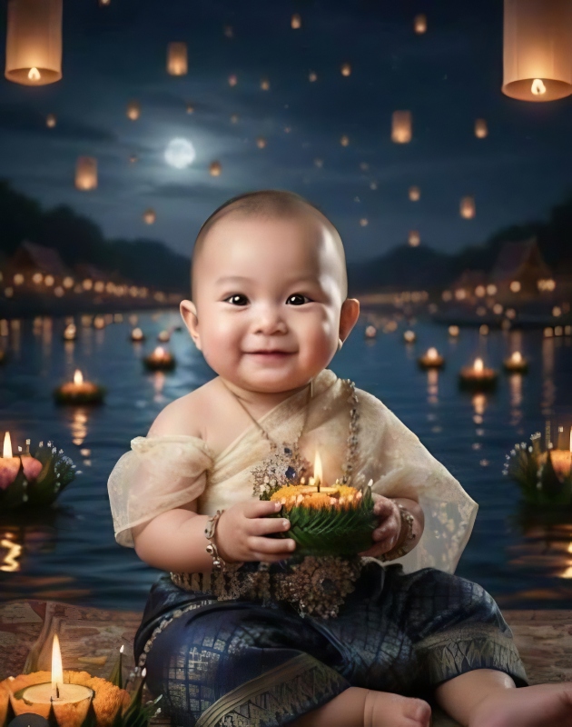 Minthira at the Festival of Lights In Thailand - Instagram