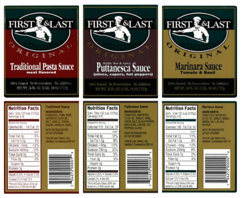 Three tomato pasta sauces recalled - FDA