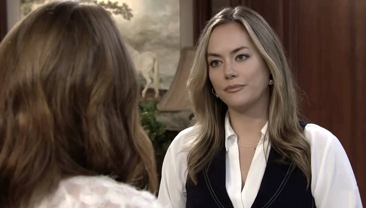 The Bold and The Beautiful: Steffy Forrester (Jacqueline MacInnes Wood) and Hope Logan (Annika Noelle),