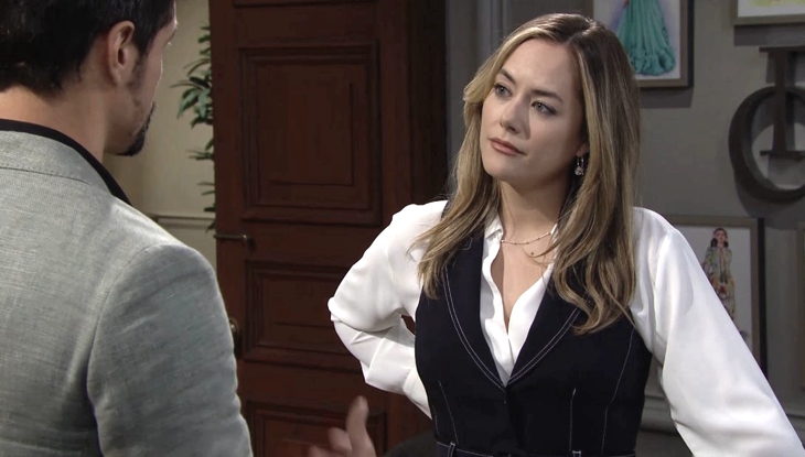 The Bold and The Beautiful: Thomas Forrester (Matthew Atkinson) and Hope Logan (Annika Noelle)