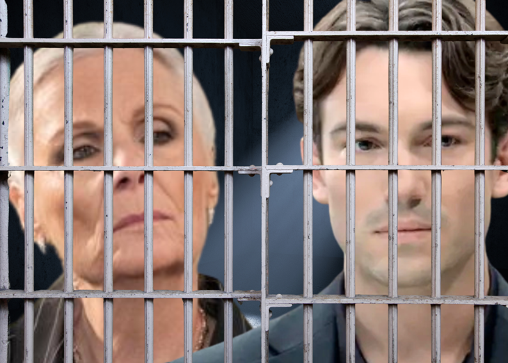 General Hospital: Tracy Quartermaine (Jane Elliot) and Michael Corinthos (Rory Gibson)