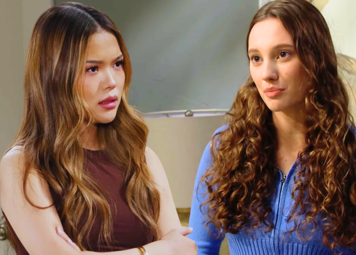 The Bold and The Beautiful: Dylan (Sydney Bullock) and Luna Nozawa (Lisa Yamada)