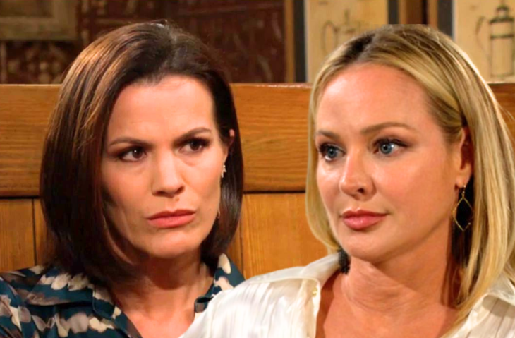 The Young and The Restless: Sharon Newman (Sharon Case) and Chelsea Lawson (Melissa Claire Egan)
