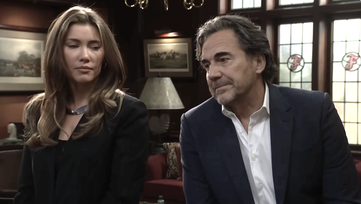 The Bold and The Beautiful: that Ridge Forrester (Thorsten Kaye) and Steffy Forrester Finnegan (Jacqueline MacInnes Wood)