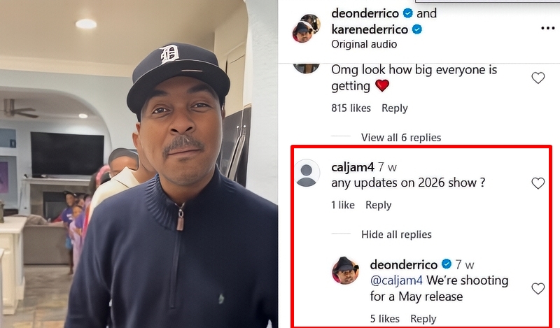 Deon hints at a May Release - Instagram