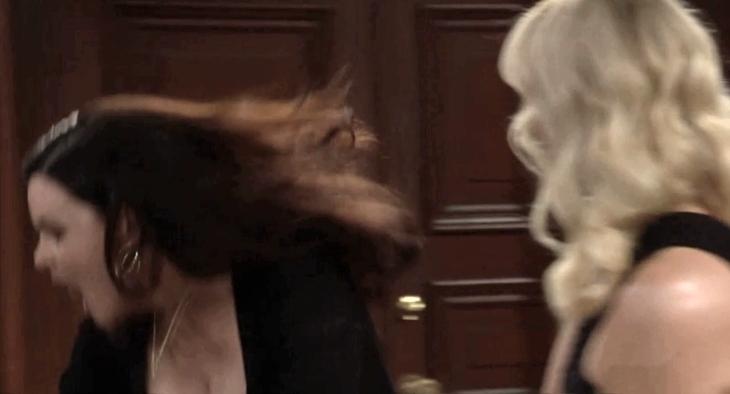 The Bold and The Beautiful: Brooke Logan Forrester (Katherine Kelly Lang) and Katie Logan Spencer's (Heather Tom)