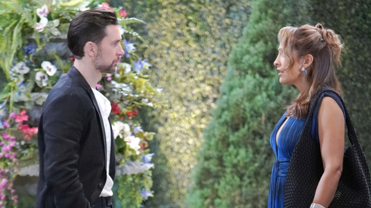 The Young and the Restless: Lily Winters (Christel Khalil) and Cane Ashby (Billy Flynn)