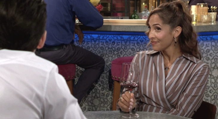The Young and The Restless: Lily Winters (Christel Khalil) and Cane Ashby (Billy Flynn)